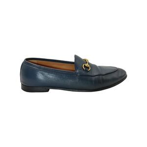 Gucci Horsebit Loafers in Navy Blue Leather